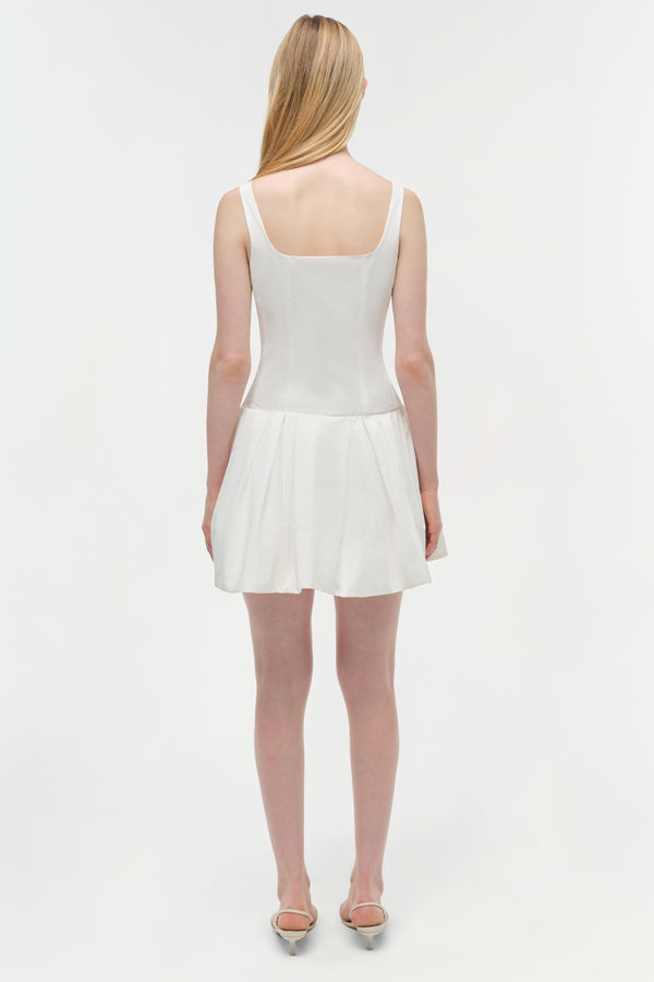 Jonathan Simkhai Lucy Cotton Mini Dress WHITE