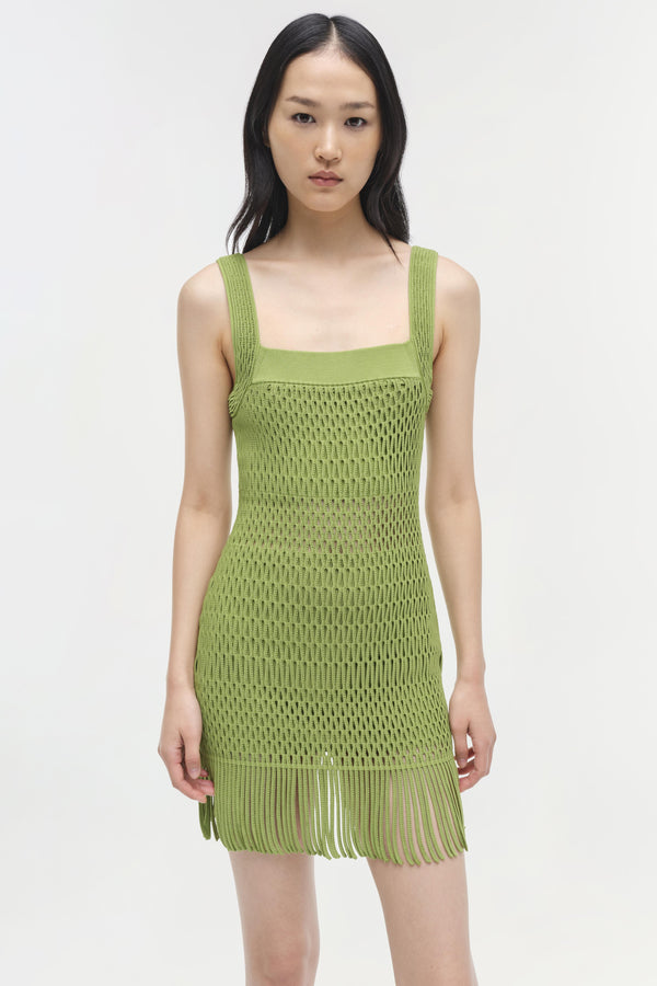 Jonathan Simkhai Lyria Dress Kiwi