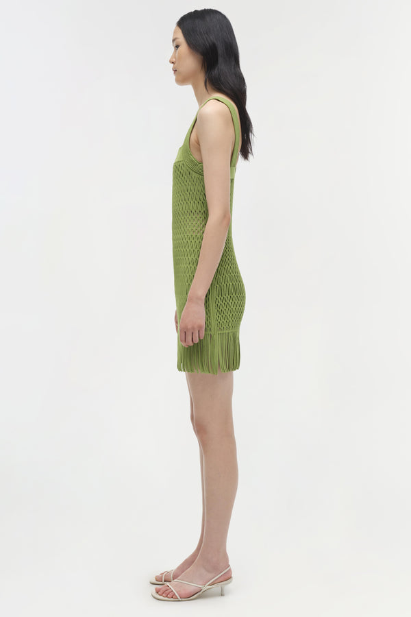 Jonathan Simkhai Lyria Dress Kiwi