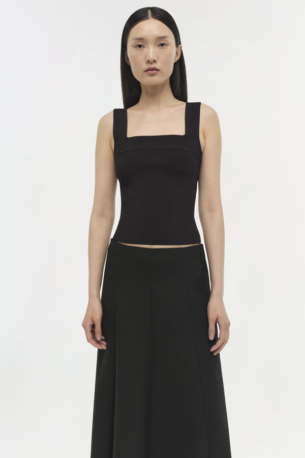 Jonathan Simkhai Madine Tank Top Black