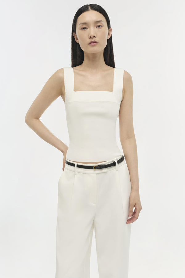 Jonathan Simkhai Madine Tank Top WHITE