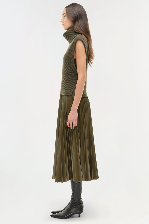 Jonathan Simkhai Maple Wool Cashmere Top ALLIGATOR