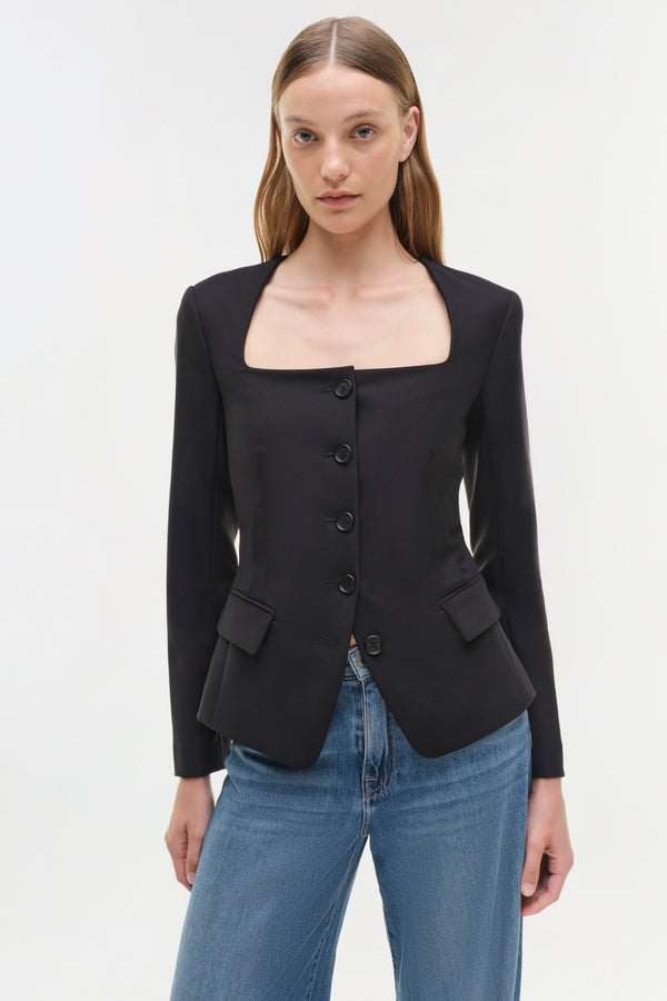 Jonathan Simkhai Marlowe Jacket Black