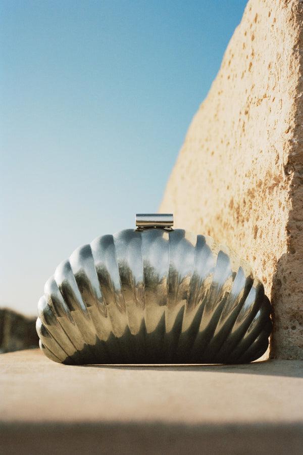 Jonathan Simkhai Monet Clutch SILVER