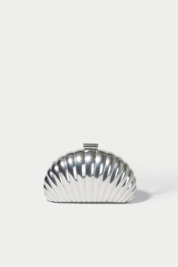 jonathan simkhai Monet Clutch SILVER