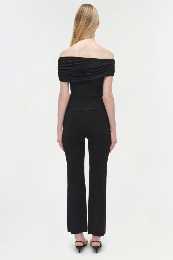 Jonathan Simkhai Natassa Jersey Top Black