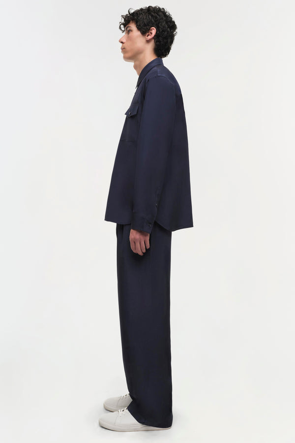 Jonathan Simkhai Niall Shirting MIDNIGHT