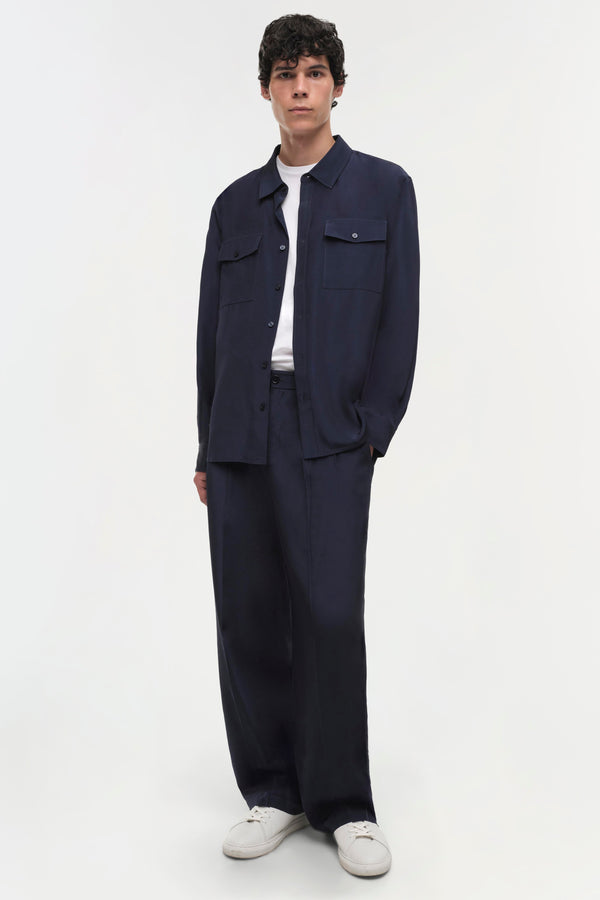 jonathan simkhai Niall Shirting MIDNIGHT