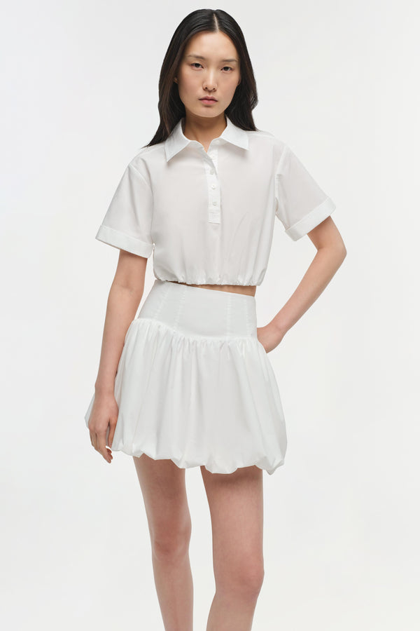 Jonathan Simkhai Nicky Cotton Top WHITE
