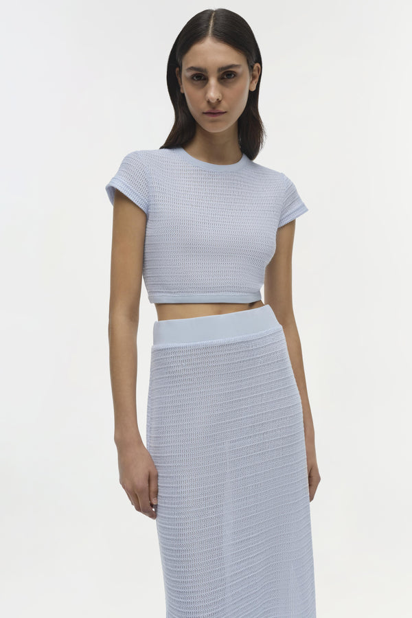 Jonathan Simkhai Nicky Midi Skirt PERIWINKLE SKY