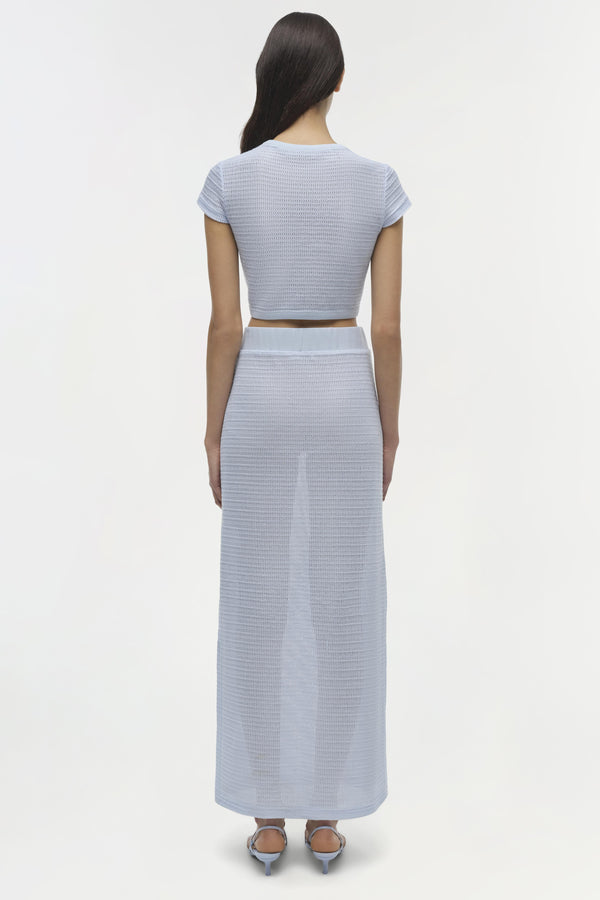 Jonathan Simkhai Nicky Midi Skirt PERIWINKLE SKY