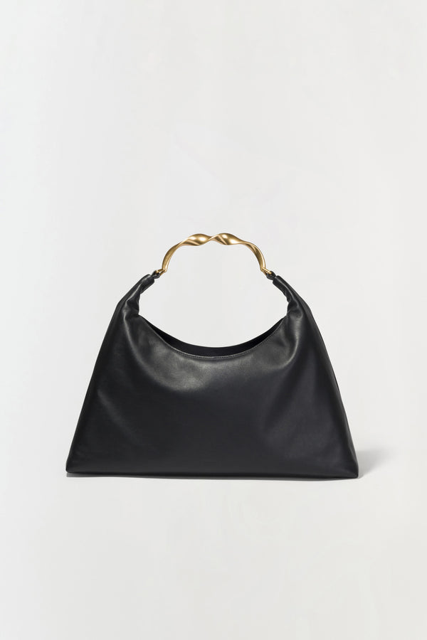 jonathan simkhai Nixi Leather Hobo Bag Black