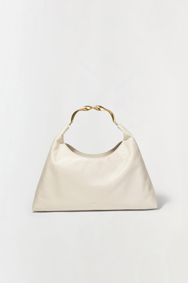 jonathan simkhai Nixi Leather Hobo Bag Sand