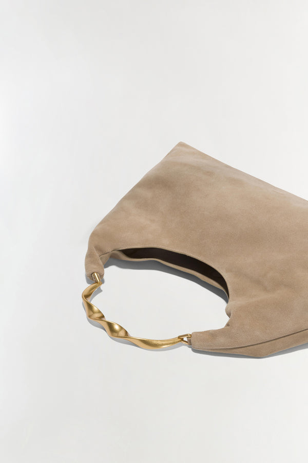 Jonathan Simkhai Nixi Suede Hobo Bag DESERT