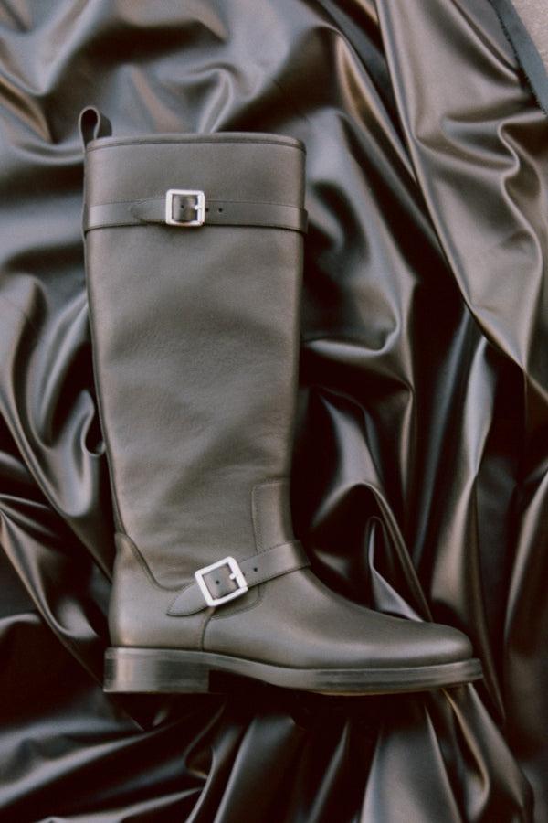 Jonathan Simkhai Noah Moto Leather Boot Black