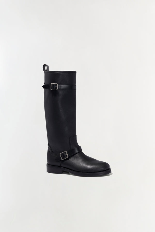 Jonathan Simkhai Noah Moto Leather Boot Black