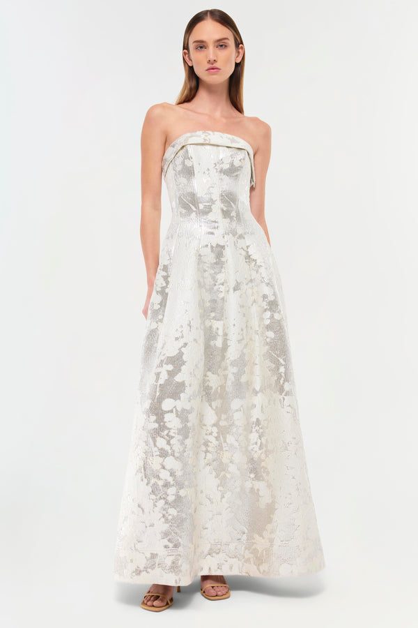 jonathan simkhai Octavia Gown SILVER