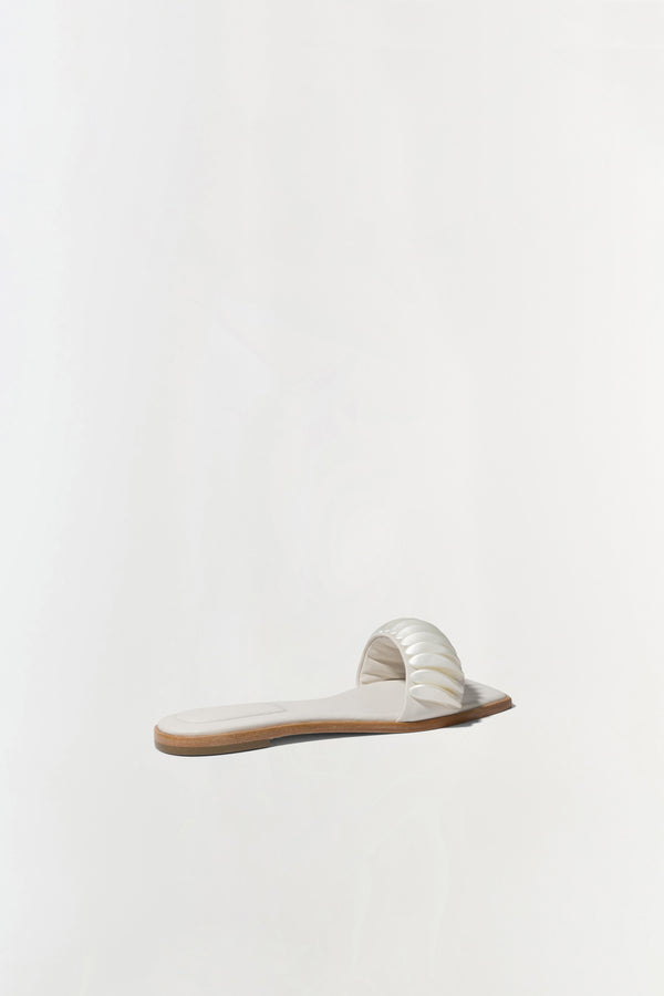 Jonathan Simkhai Pearlized Ripple Sandal Ivory