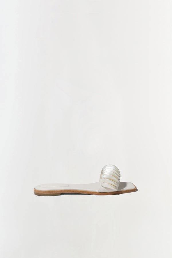 jonathan simkhai Pearlized Ripple Sandal Ivory