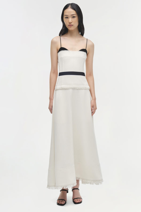 jonathan simkhai Quinlin Midi Dress SNOW MULTI