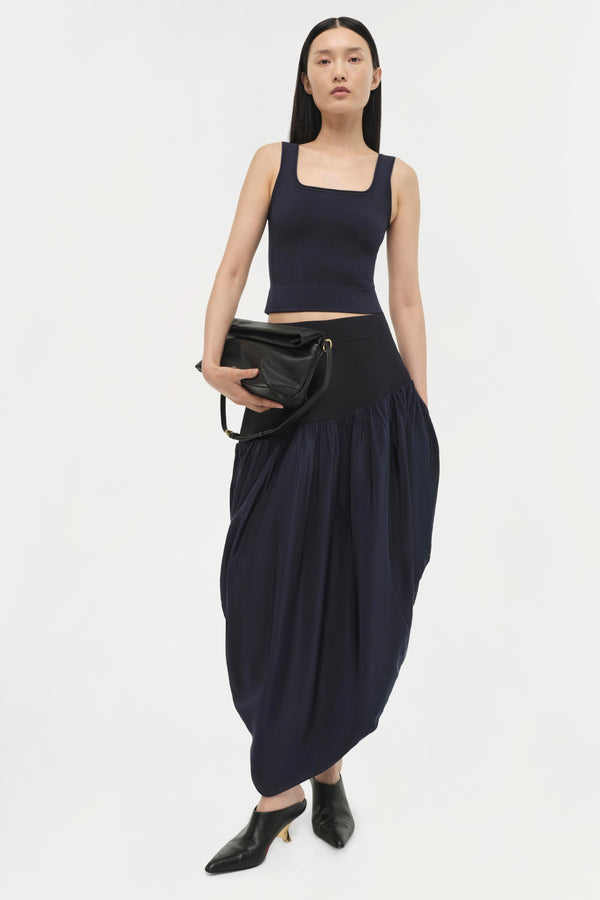 jonathan simkhai Ramaina Tank MIDNIGHT