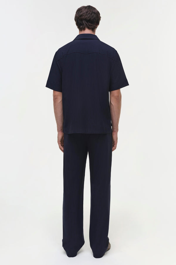 Jonathan Simkhai Ranaldo Popover MIDNIGHT STRIPE