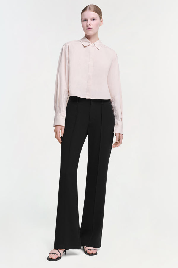 Jonathan Simkhai Renata Cropped Shirt Sand