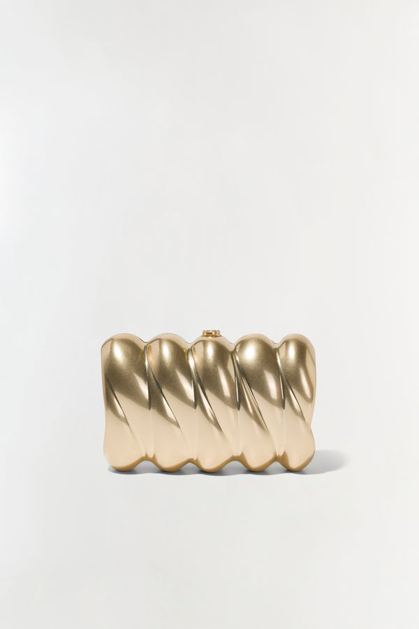 jonathan simkhai Reya Clutch GOLD