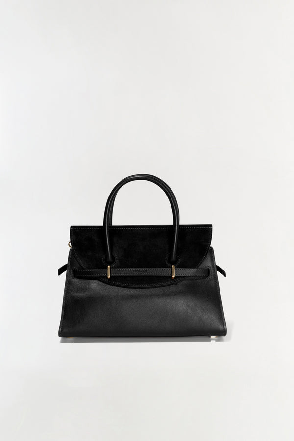 Jonathan Simkhai River Mini Suede Handle Bag Black