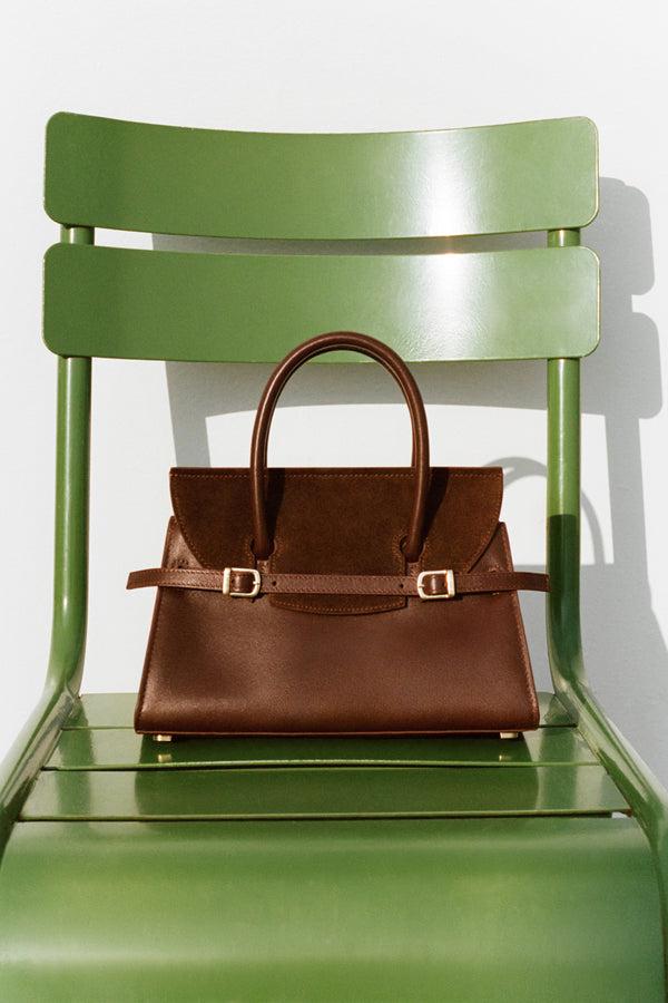 Jonathan Simkhai River Suede Mini Bag CACAO