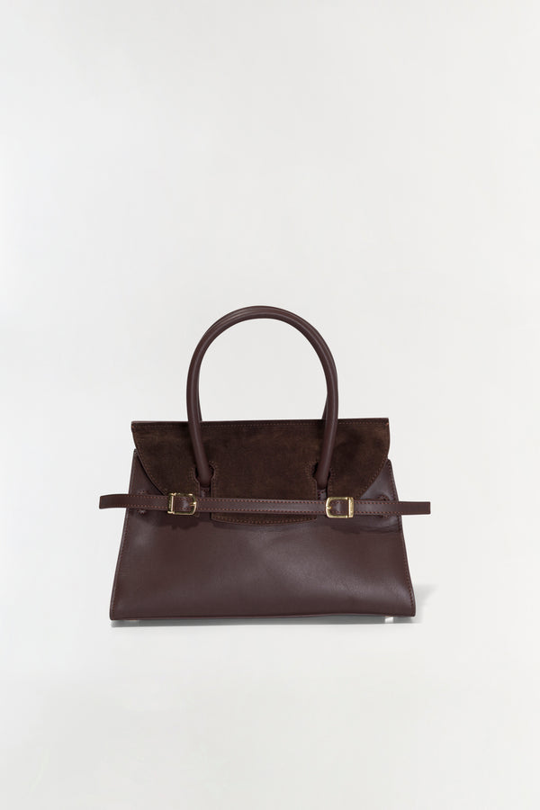 jonathan simkhai River Suede Mini Bag CACAO