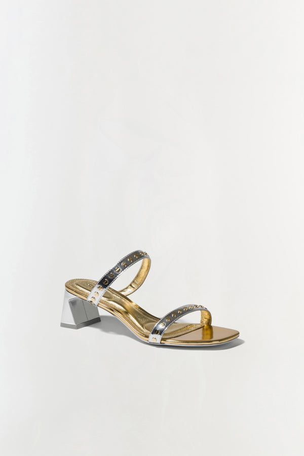Jonathan Simkhai Rivet Sandal SILVER GOLD