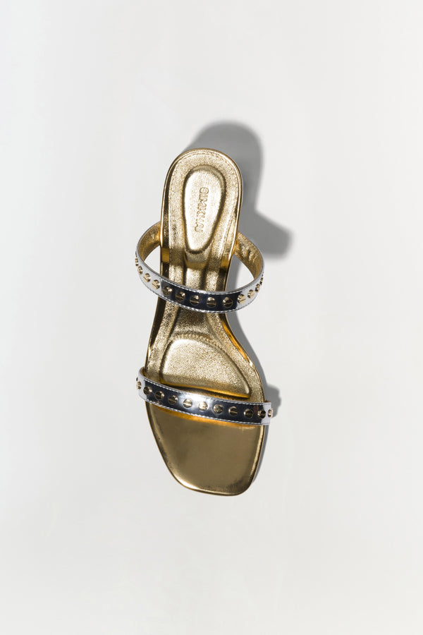 Jonathan Simkhai Rivet Sandal SILVER GOLD