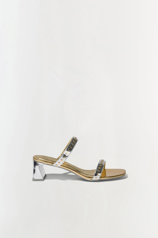 jonathan simkhai Rivet Sandal SILVER GOLD