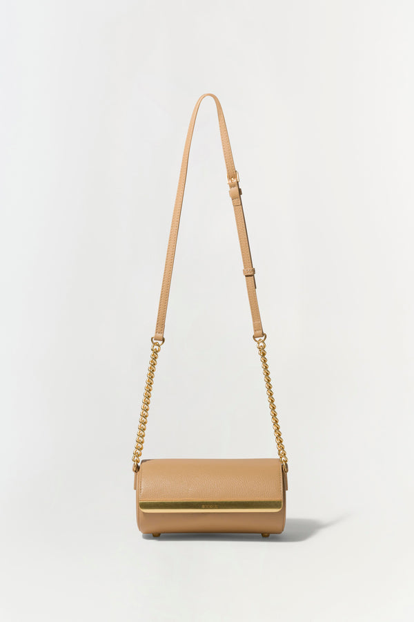 jonathan simkhai Rola Cylinder Bag CAMEL
