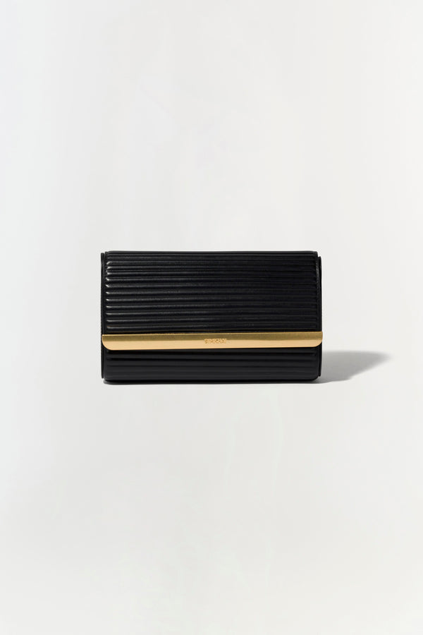 jonathan simkhai Rolo Clutch BLACK