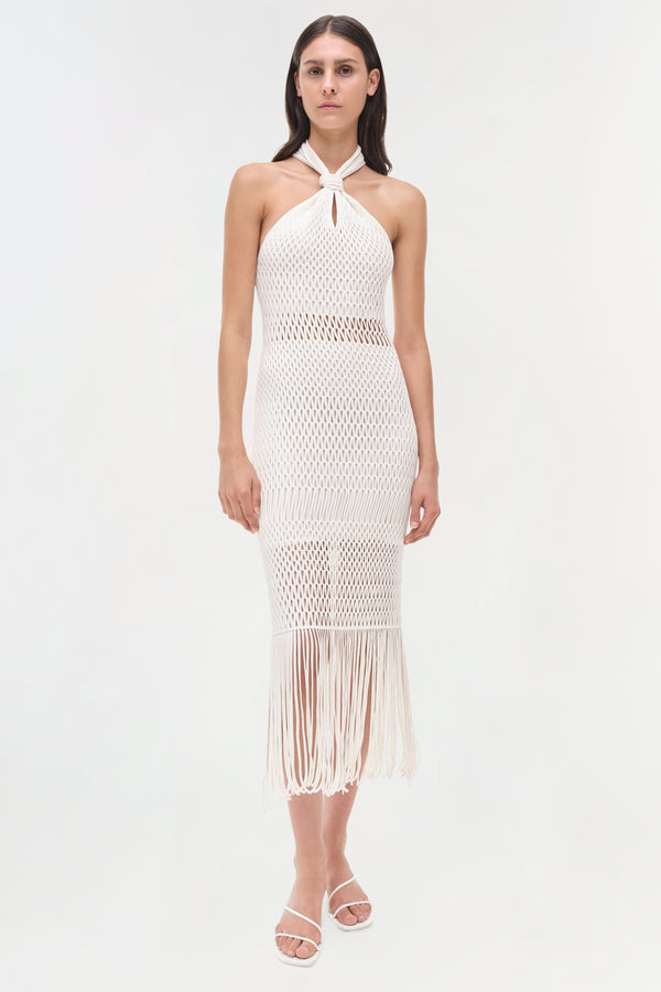 jonathan simkhai Sanchez Dress Ivory