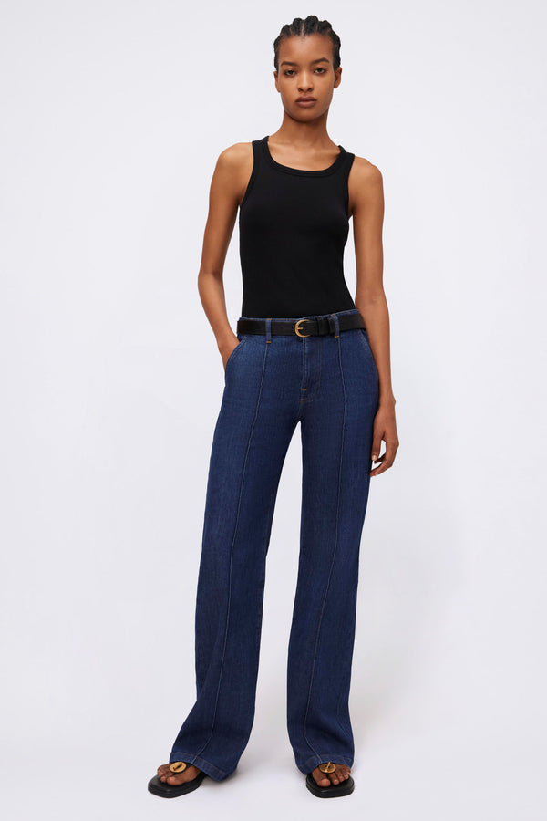 Jonathan Simkhai Scoop-Neck Tank BLACK