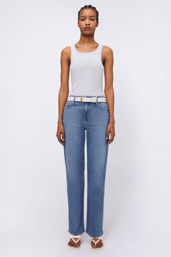 jonathan simkhai Scoop-Neck Tank BLUE HAZE