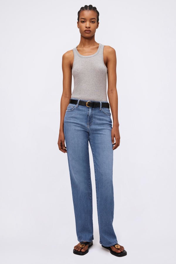 Jonathan Simkhai Scoop-Neck Tank Heather Grey