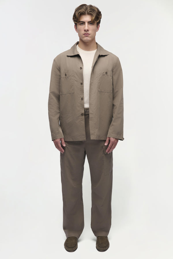 Jonathan Simkhai Sean Shirt Jacket FADED OLIVE
