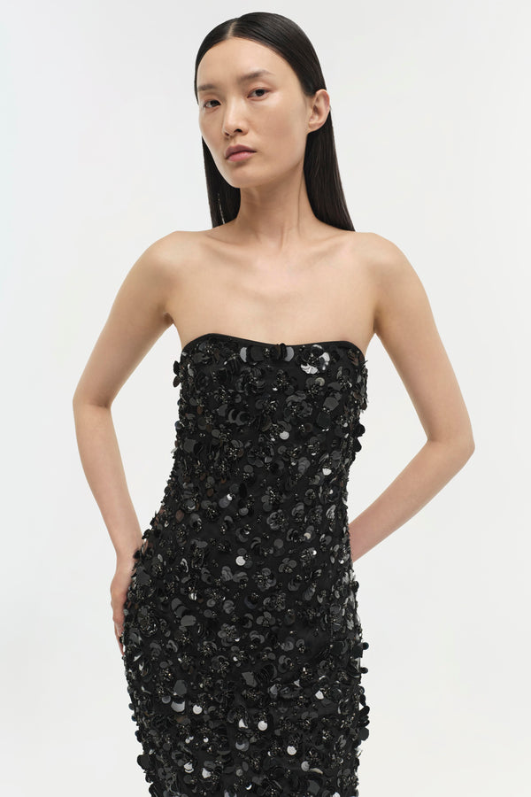 Jonathan Simkhai Serafina Gown Black
