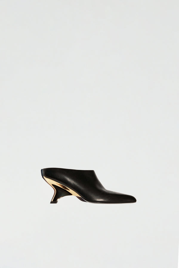 Jonathan Simkhai Shadow Leather Mule BLACK