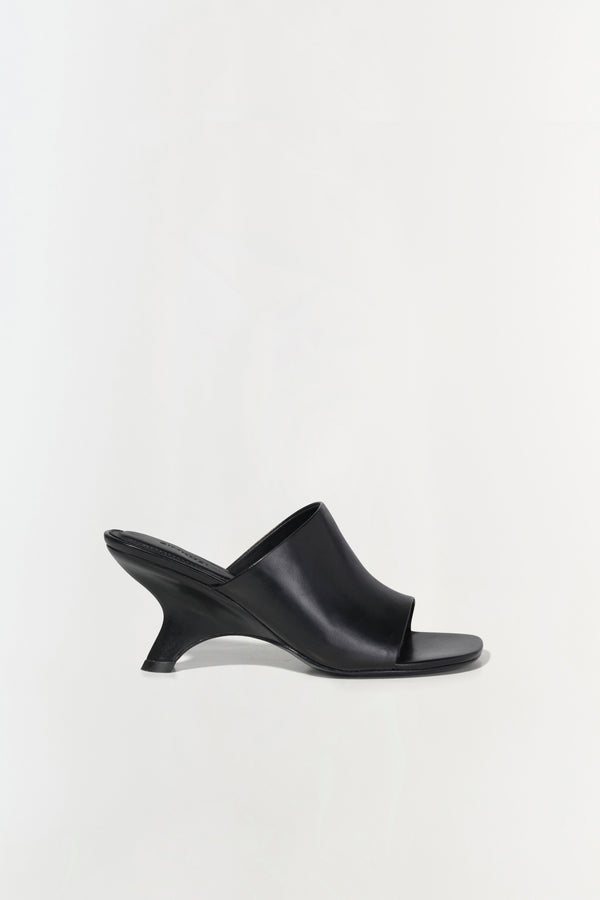 jonathan simkhai Shadow Mule Leather Sandal Black