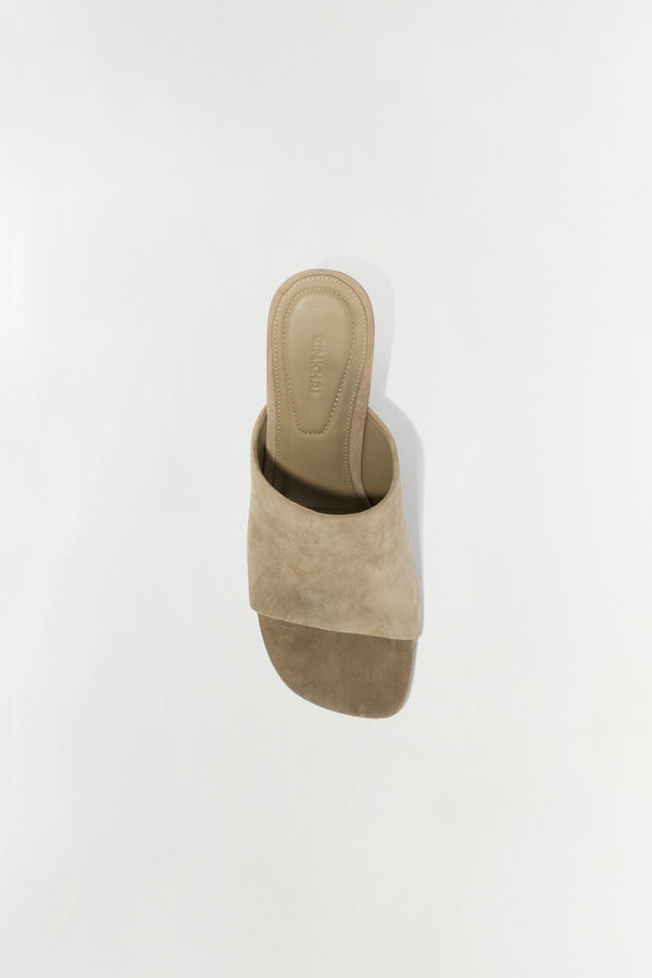 Jonathan Simkhai Shadow Mule Suede Sandal DESERT