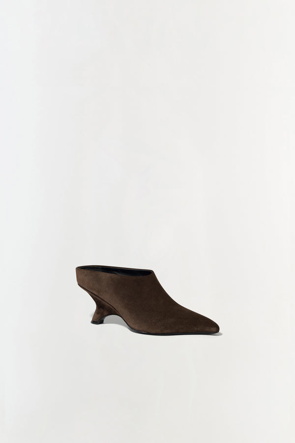 Jonathan Simkhai Shadow Suede Mule CACAO
