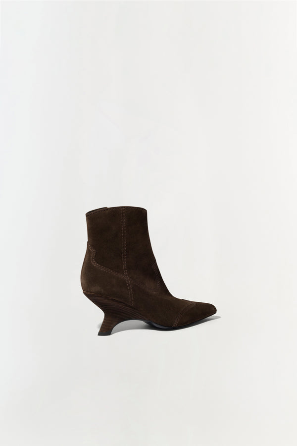 Jonathan Simkhai Shadow Western Suede Boot CACAO