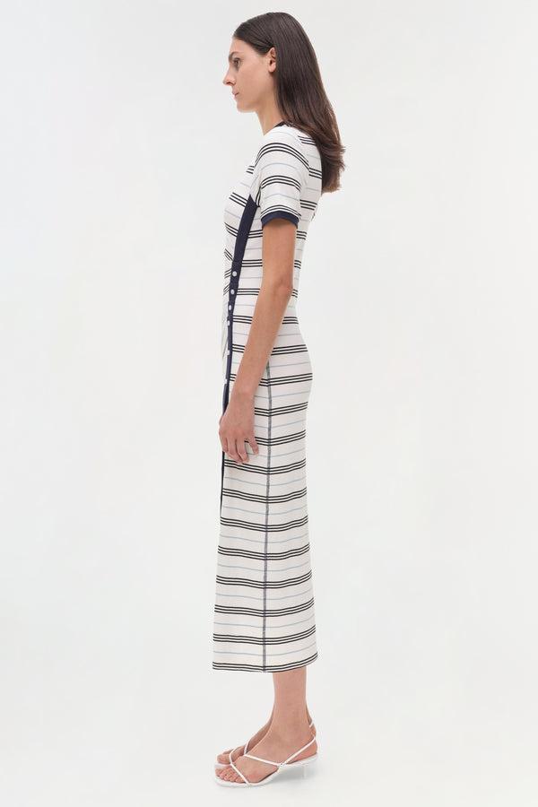 Jonathan Simkhai Shanna Dress WHITE MULTI STRIPE