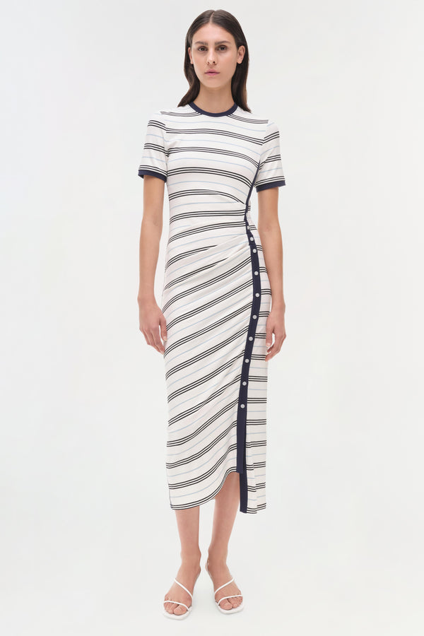 jonathan simkhai Shanna Dress WHITE MULTI STRIPE