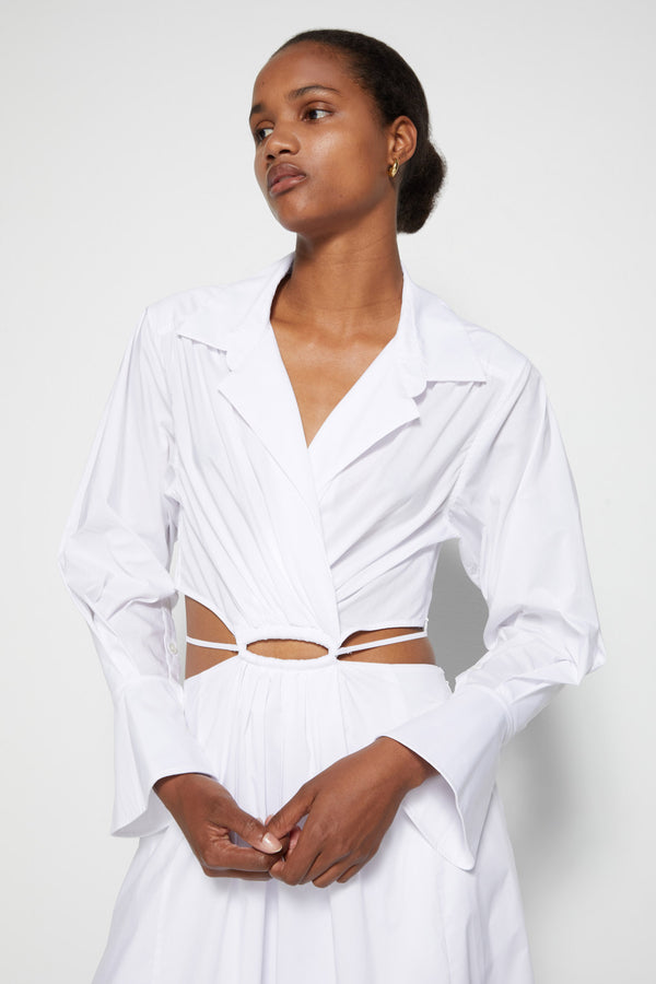 Jonathan Simkhai Signature Alex Dress WHITE